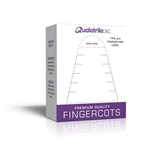 7C144 Anti-Static Latex Finger Cots ISO 5 (Class 100)