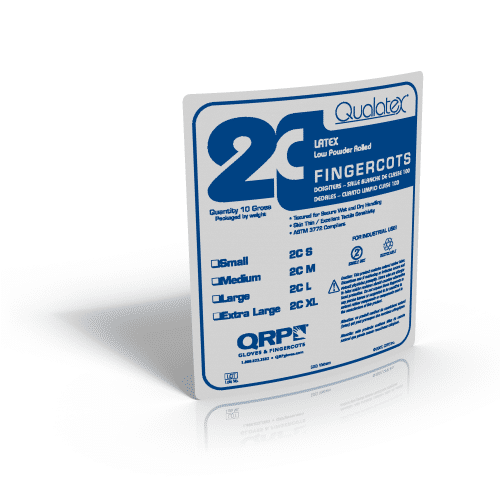 2C Low Powder Latex Finger Cots
